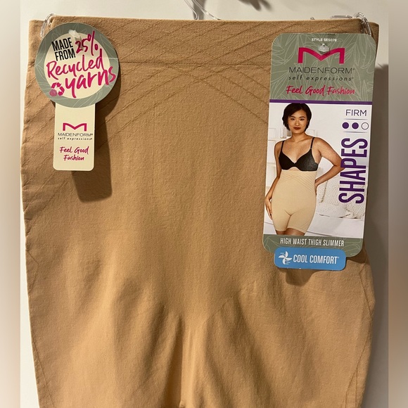 Maidenform Seamless Stretch Cool Comfort Body Shaping HighWaist Thigh Slimmer - Picture 6 of 11